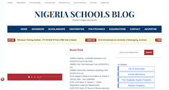 Desktop Screenshot of nigeriaschoolsblog.com