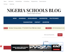 Tablet Screenshot of nigeriaschoolsblog.com